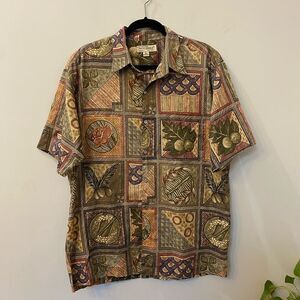Tori Richard 100% Cotton Lawn Short Sleeve Shirts Men Size L
